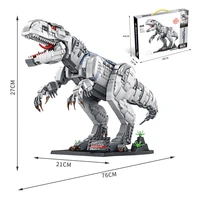 dinosaur world seires indominus rex model bricks jurassic dinosaur park building blocks toys for children birthday gifts