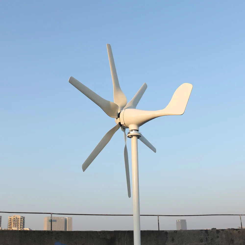 Ветряная Турбина FLTXNY POWER Китай заводская цена 400 Вт 600 800 12 В 24 48 горизонтальный 6