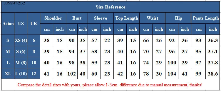 

Lugentolo Women's Two-Piece Set Spring Autumn Zipper Long Sleeve Solid Coat Pocket Long Pants Female Simple Street Casual Set