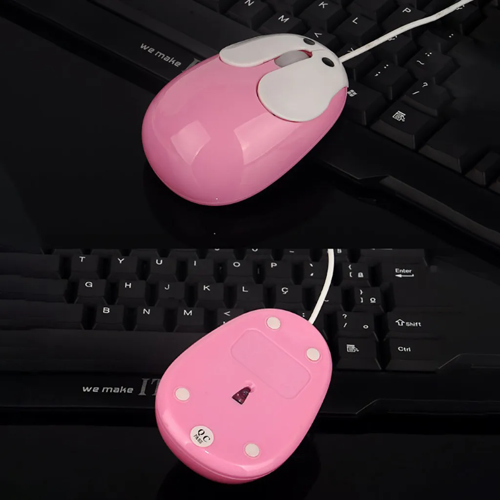 Новинка 800 dpi 3D оптическая USB Проводная мышь милый мультфильм кролик мышь raton ordenador con кабель для детей девочек игровая мышь z0725