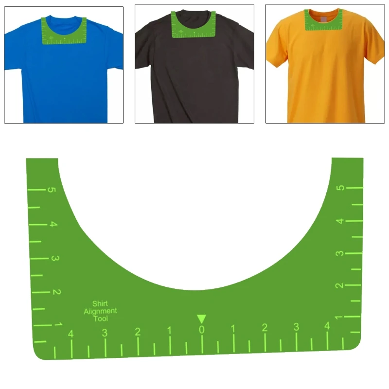 

Tshirt Alignment Tool Ruler Guide Acrylic Clearly Marked Centering Sublimation Hot Pressing, T-Shirt Ruler Guide with Size Chart