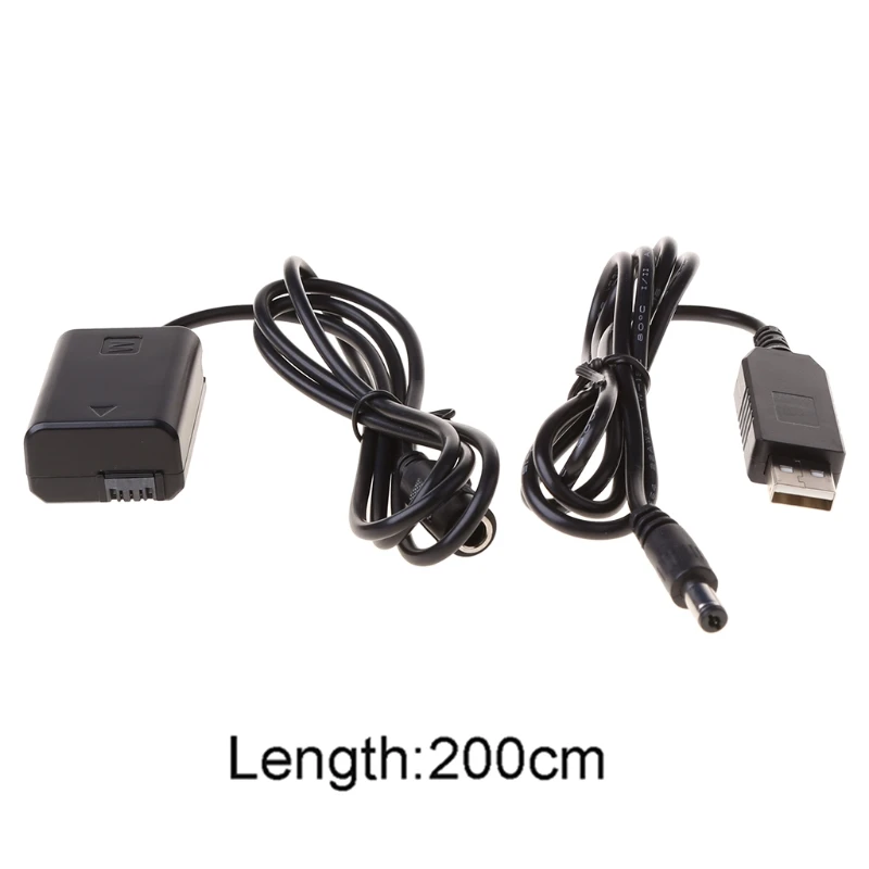 

NP-FW50 Battery Eliminator USB Power Supply Cable Dummy Battery for -Sony a3000 a5000 a7R a7S a6000 a6500 A7RII E56B