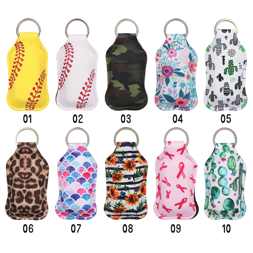 30 мл пустой контейнер с держателем для ключей откидной крышкой путешествий