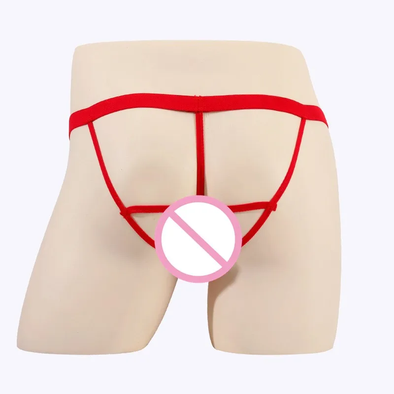 Мужское нижнее белье u-образный выпуклый карман кружево цветок сетка прозрачное