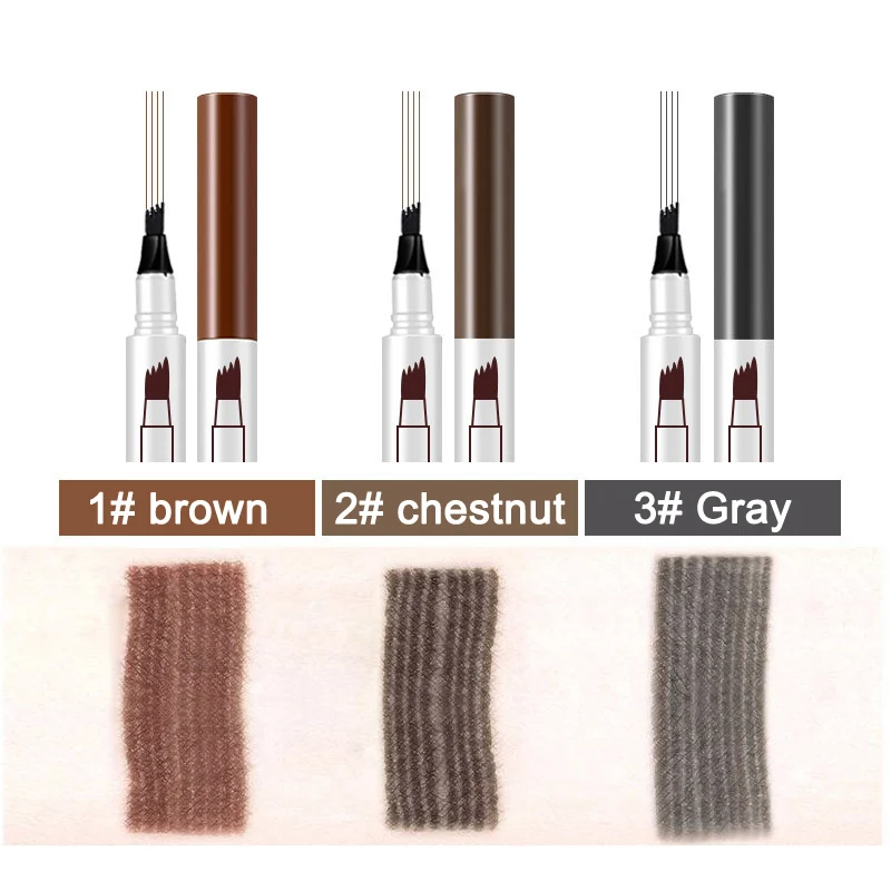 Карандаш для бровей с микроблейдингом долговечный Водостойкий карандаш вилкой