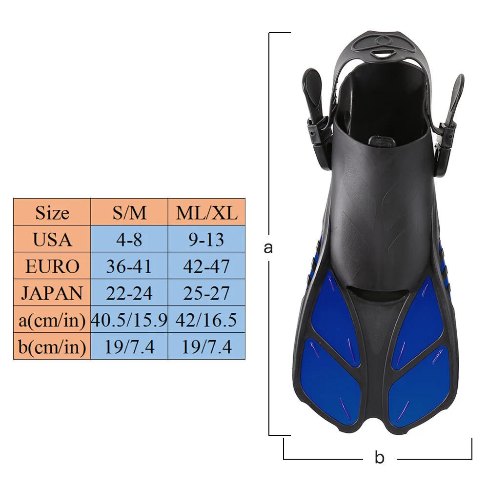 

Lixada Swimming Flippers Snorkel Swim Fins Neoprene Anti-slip Shoes Scuba Diving Fins For Adults Snorkeling Surfing Water Sports