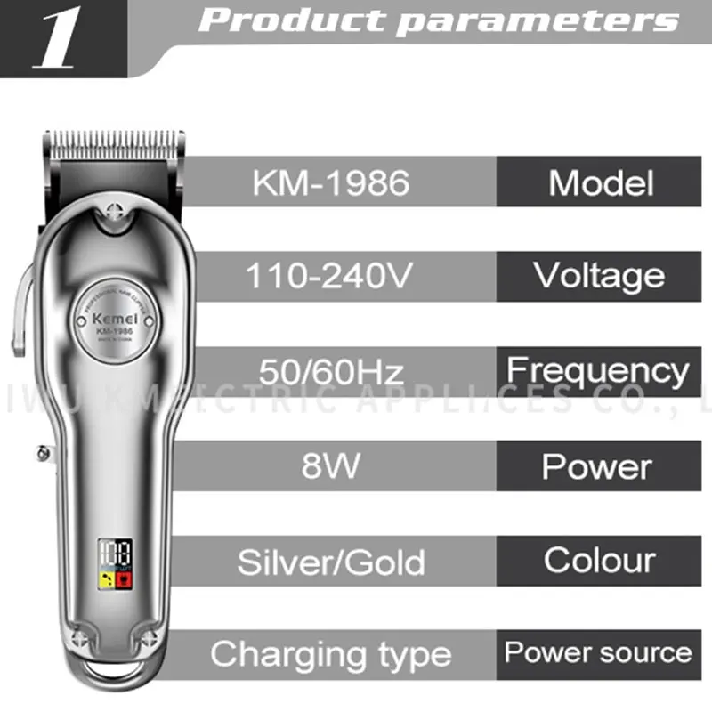 Профессиональная полностью металлическая Регулируемая машинка для стрижки