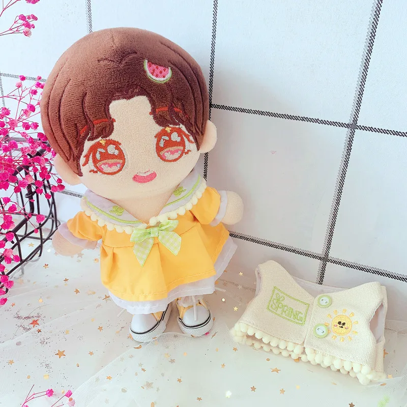 

[MYKPOP]KPOP Doll's Clothes: Lovely Skirt Vest 2pcs Set for 20cm Doll (Without doll) Fans Collection SB20102305