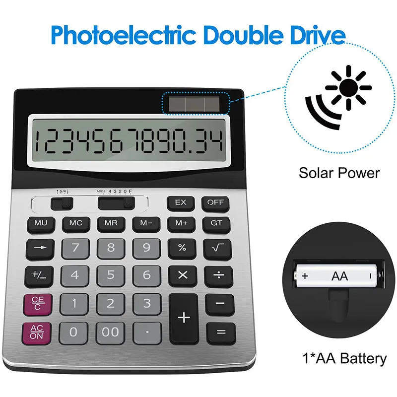 Настольный калькулятор Nworld с 12 значным стандартным функционалом компьютерные