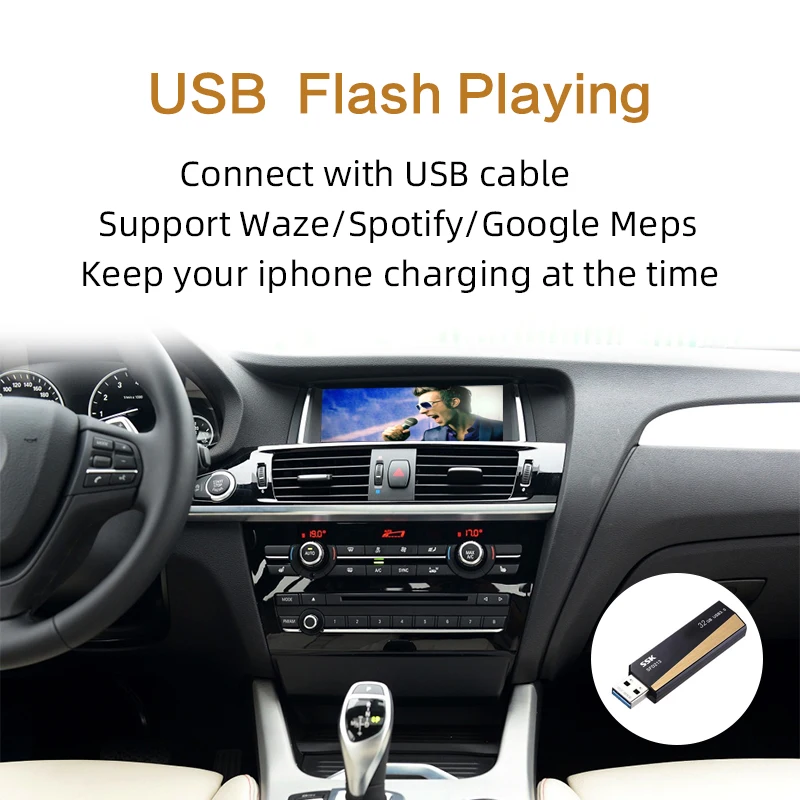 Sinairyu беспроводной Apple Carplay Android авто интерфейс для BMW серии 3 F30 F31 F34 4 F32 F33 F36 NBT MuItimedia