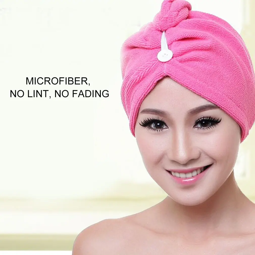 

5 Colors Drying Hair Towel Hair Magic Quick Dry Microfiber Bath Hair Towel Drying Turban Wrap Cap Spa Bathing Hat