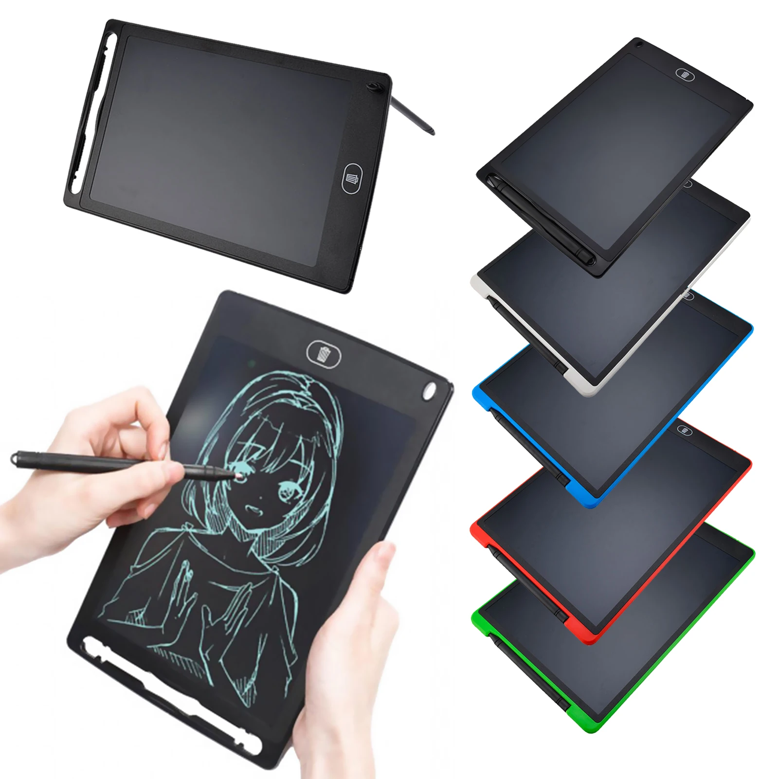 Lcd Writing Tablet Xmas Gift For Kids Electric Drawing Board Digital Graphic Pad With Pen 12/10/8.5inch Montessori | Игрушки и хобби