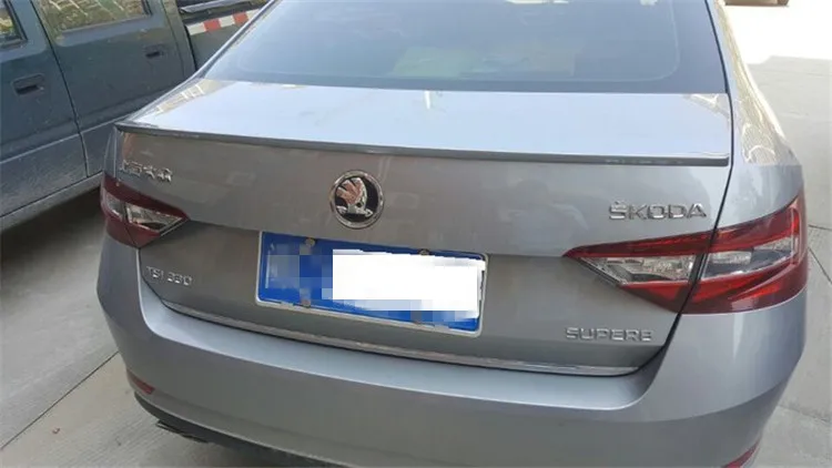 Для Skoda SUPERB спойлер 2016-2017 превосходное Высокое качество ABS Материал заднее крыло