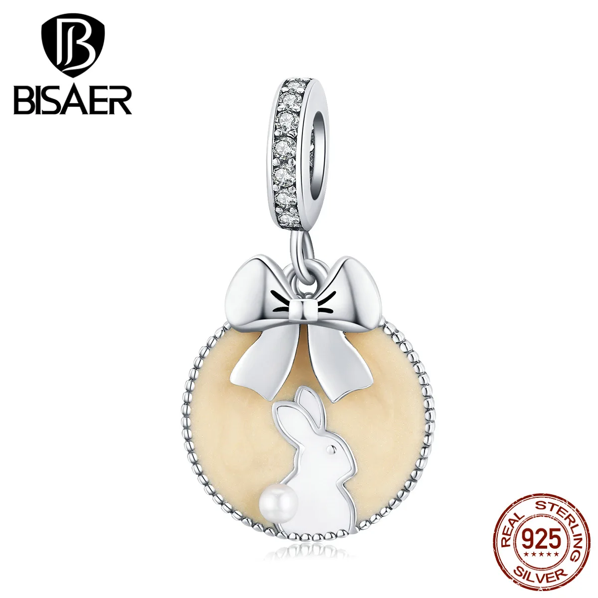 Подвески из серебра 925 пробы с выгравированным кроликом | Украшения и аксессуары