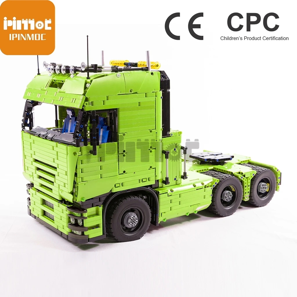 

Moc-2475 heavy pneumatic tractor truck can be equipped with carriage Boy Gift splicing building block technology assembly 4155pc