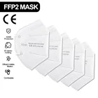 Маска для лица KN95 FFP2, многоразовая, с фильтром 95%, 5 слоев