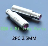 2pcs cnc 2 5mm ruby ceramic electrode guide fit edm wire cut machine parts for edm wire cut mill part