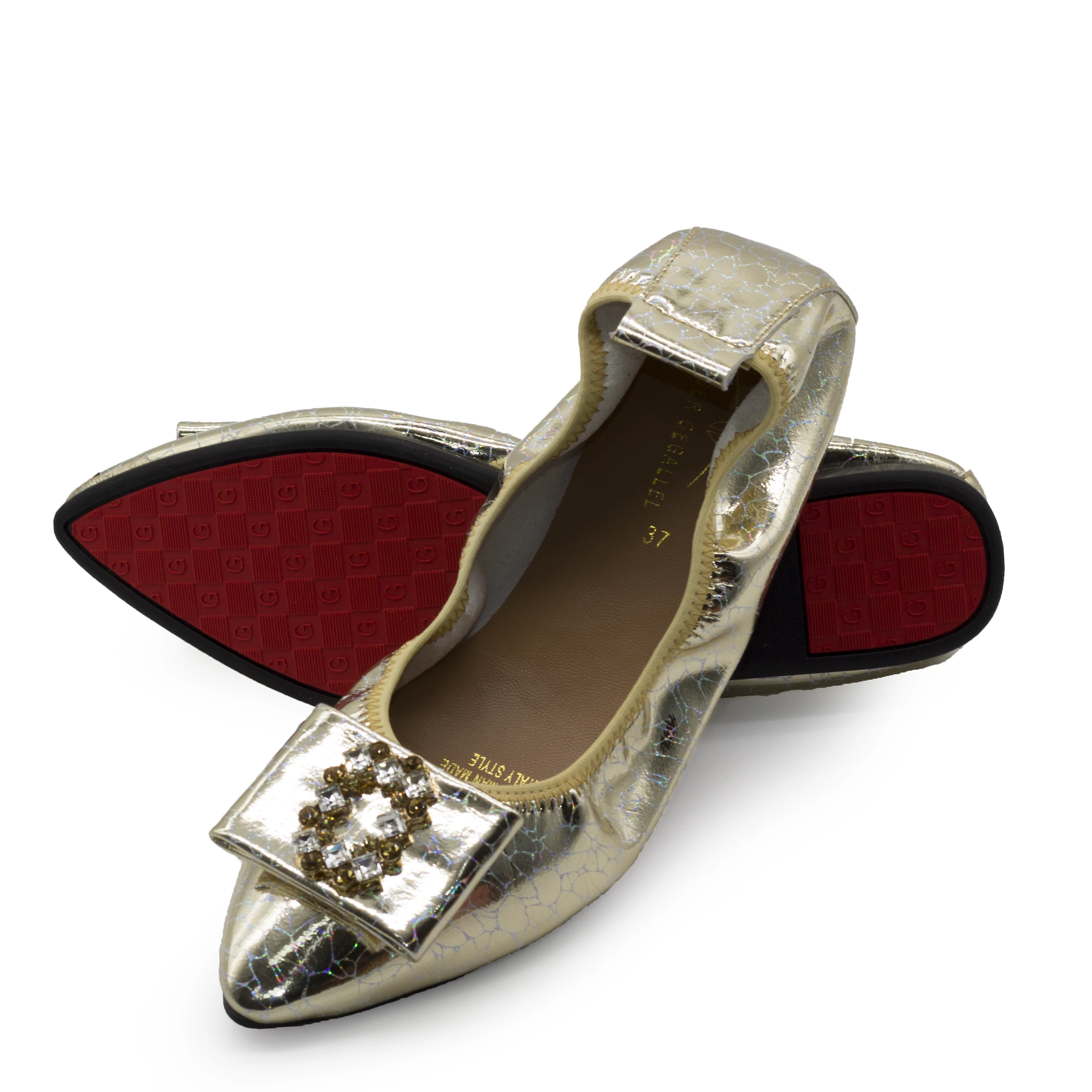 167-1 Plus Size 43 Wide Pointed Toe Fashion Casual Shoes Women Ladies Ballet Flats Comfort Loafers Women's Leather Flat Shoes