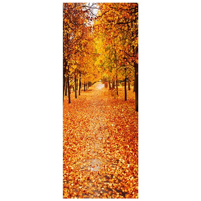 77*200 см виниловая настенная роспись с дверью природный пейзаж солнечная тропа на