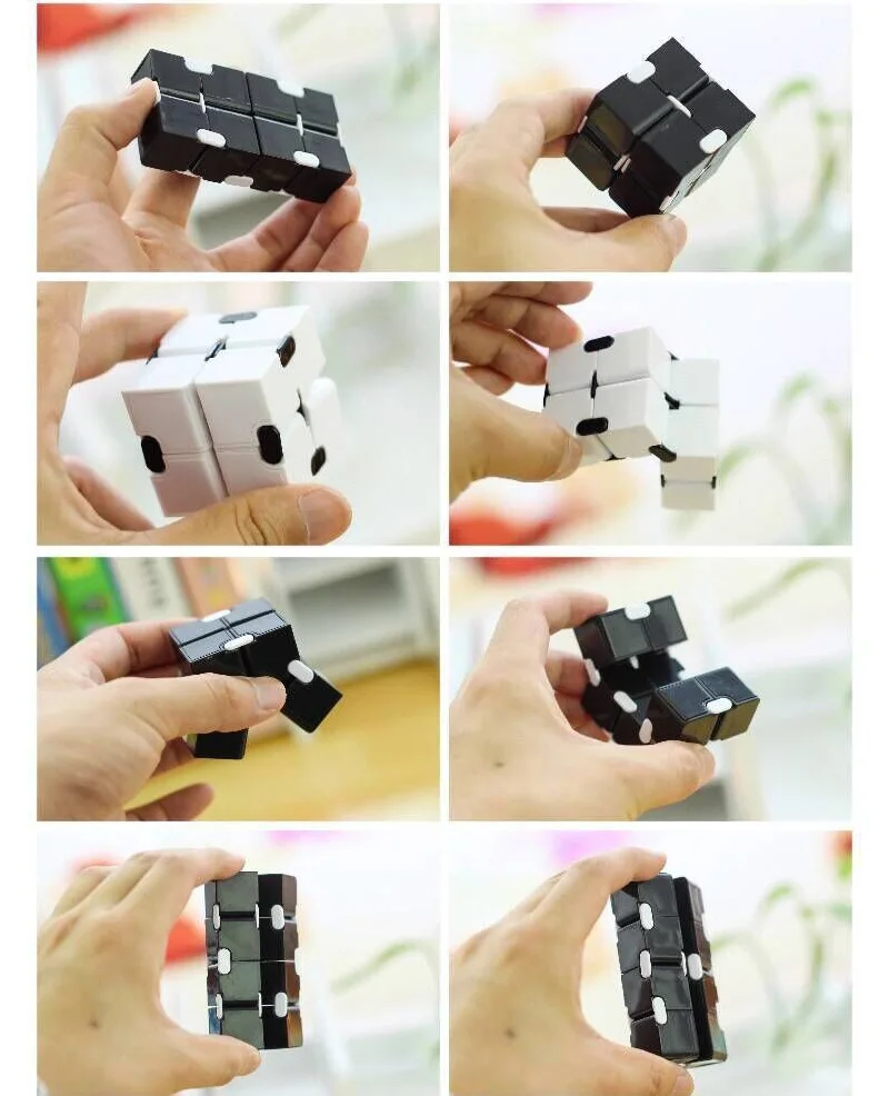 

Children Adult Decompression Toy Infinity Magic Cube Square Puzzle Toys Relieve Stress Funny Hand Game Four Corner Maze Toys