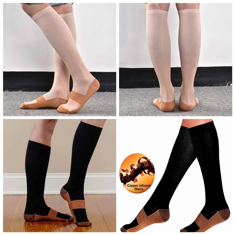 

High stretch foot socks pain relief miracle copper anti-fatigue compression socks nylon compression sports socks