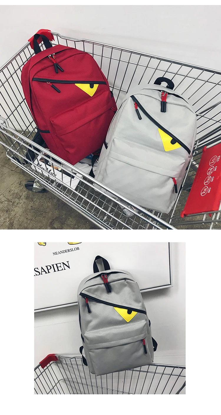 Mochila, новинка, мужской и женский рюкзак с монстром, рюкзак, Студенческая сумка, рюкзак для отдыха, дорожная сумка