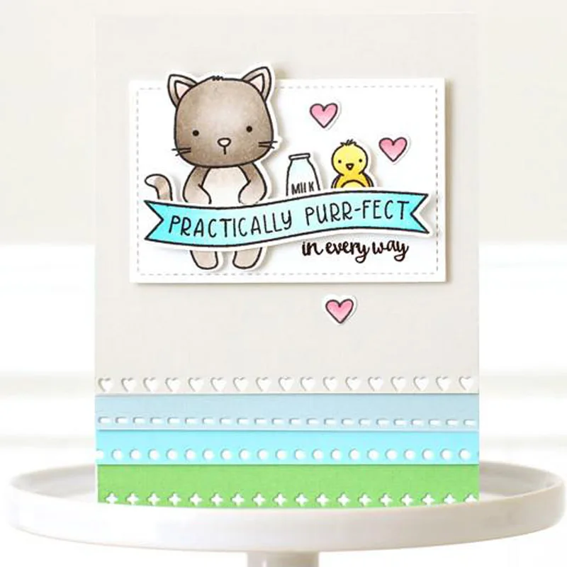 Высечки для изготовления открытых линий металлические высечки скрапбукинга