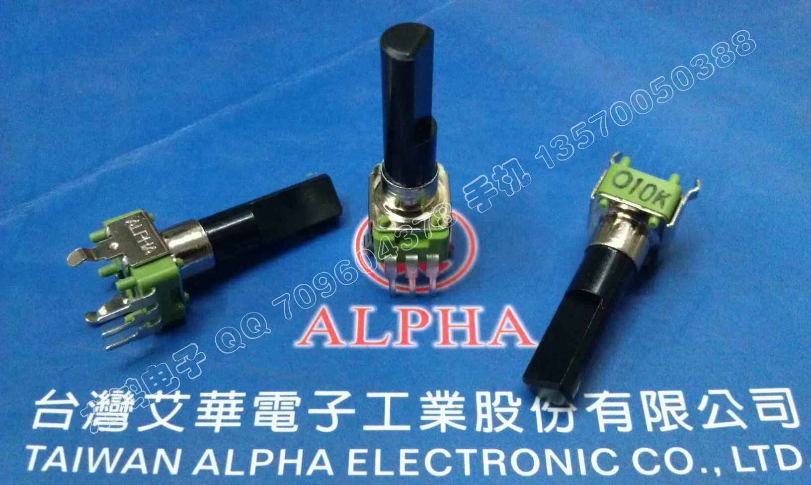 

Оригинальный потенциометр Taiwan alpha R09 o10k 23 мм вал