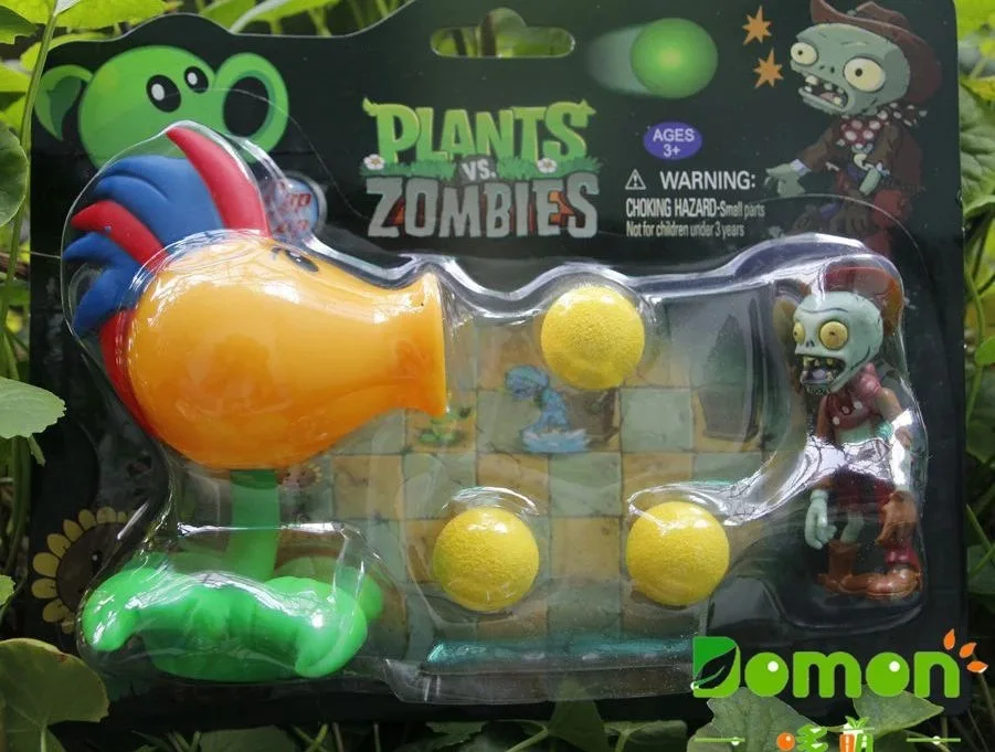 Peashooter ПВХ экшн-фигурки новая популярная игра Plants vs Zombies 5 стилей игрушки для детей