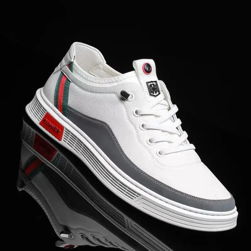 

Leather Running Shoes for men Leather Spring 2022 New Men's sneakers Business Casual Soft-Soled Breathable trainers Footwear