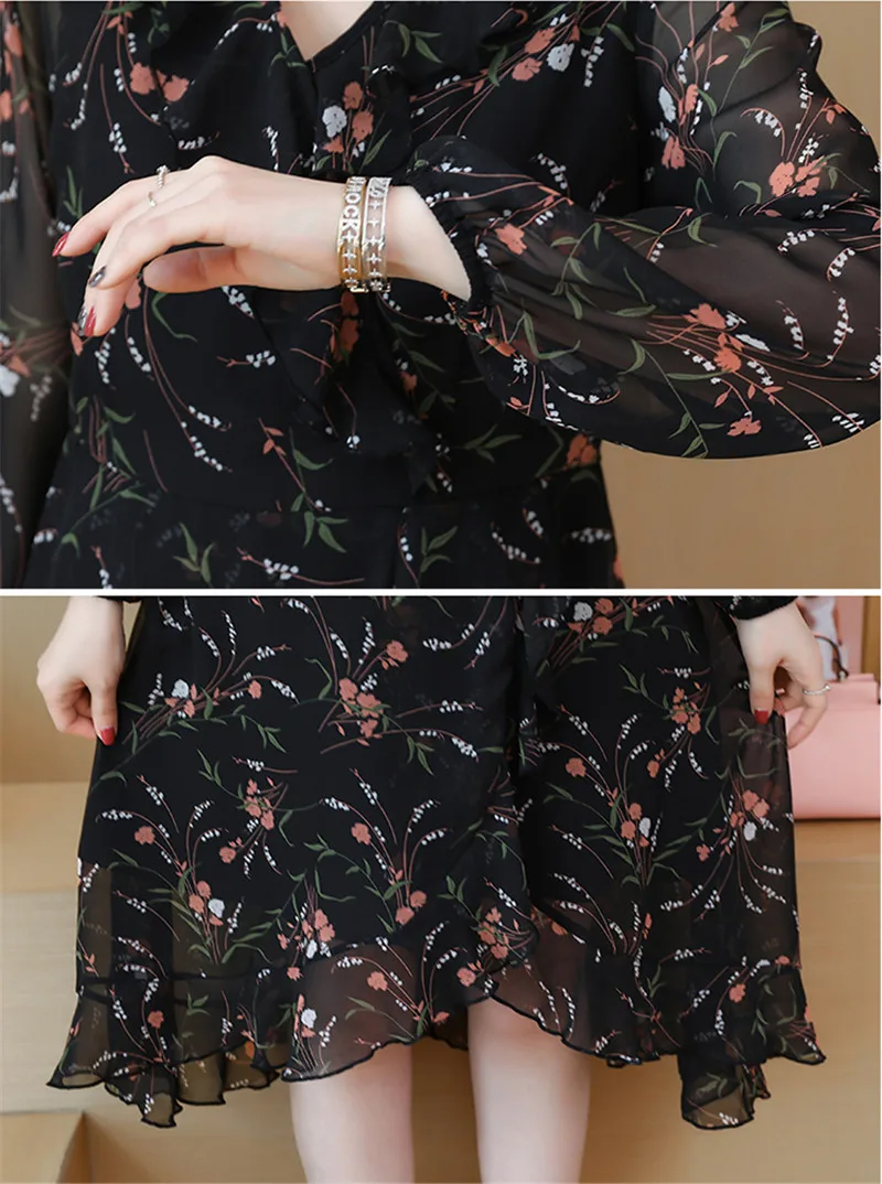 2021 сезон весна осень Новинка В Корейском стиле размера плюс женское платье в