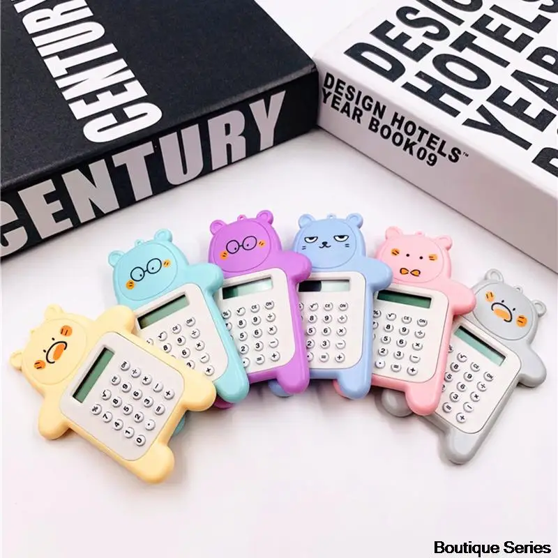 

1 Pcs Portable Kawaii Calculator 8 Digits Display Cartoon Mini Ultra-thin Calculator