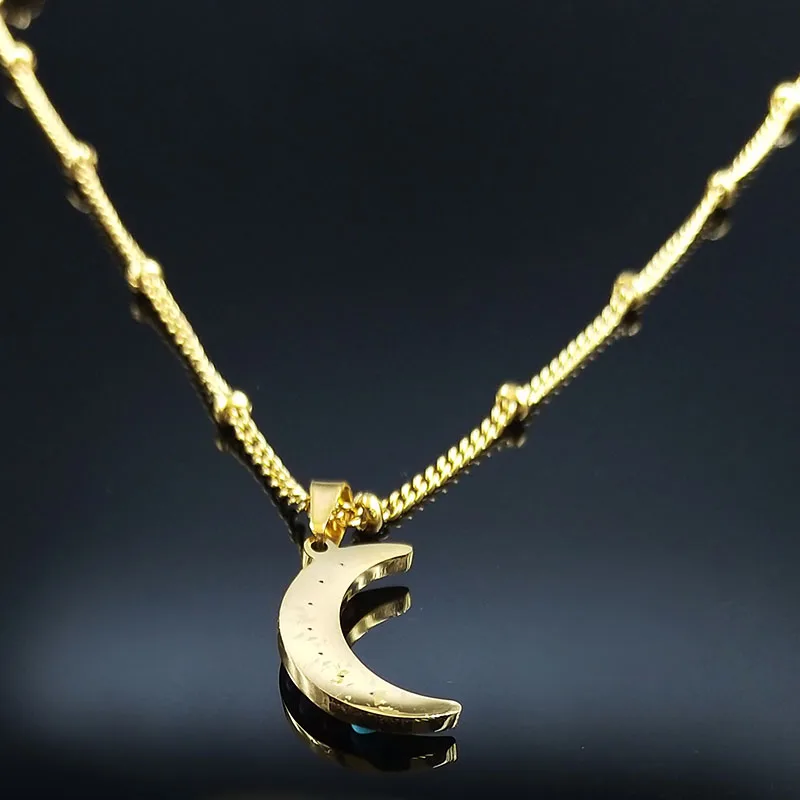 Чакры из натурального камня ожерелья нержавеющей стали луна чо ku Рей амулет для