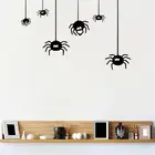 Счастливый Хэллоуин наклейка на окно стены ужас наклейка s украшение дома призрачная летучая мышь Тыква паук наклейка для вечеринки декор