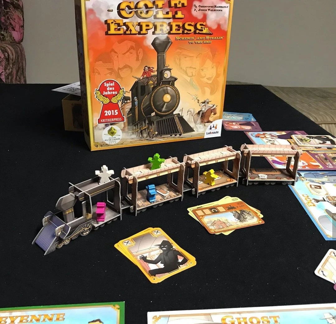 

New Board Game Ludonaute Colt Express Cards Game Party Games for Friends