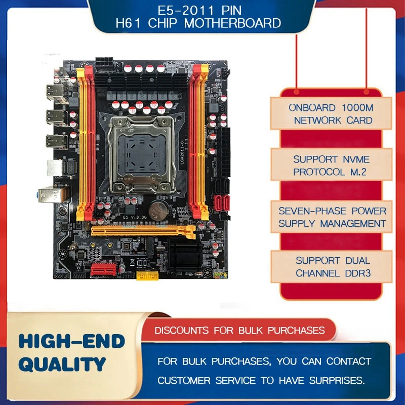 Новый X79-3.3G материнская плата компьютера 2011 булавки с M.2 поддержка DDR3 память