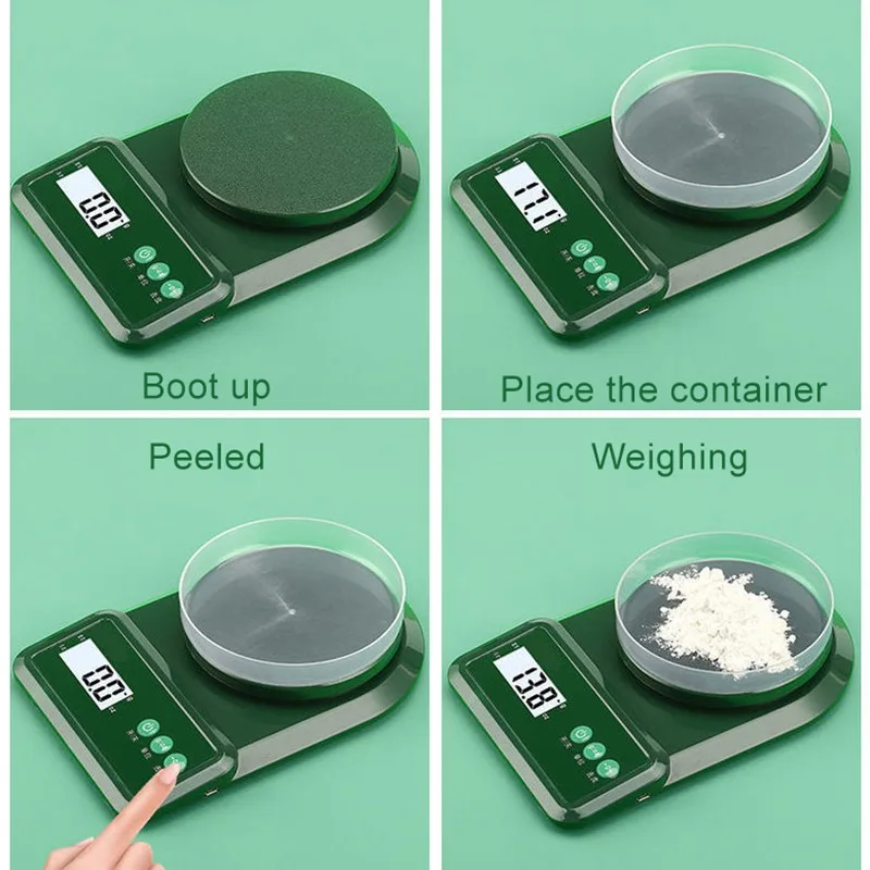 

Kitchen Electronic Scale High Precision Gram Measuring Scale Food Jewelry Scale Accurate Baking Scale Household 1G Balance 0.1G