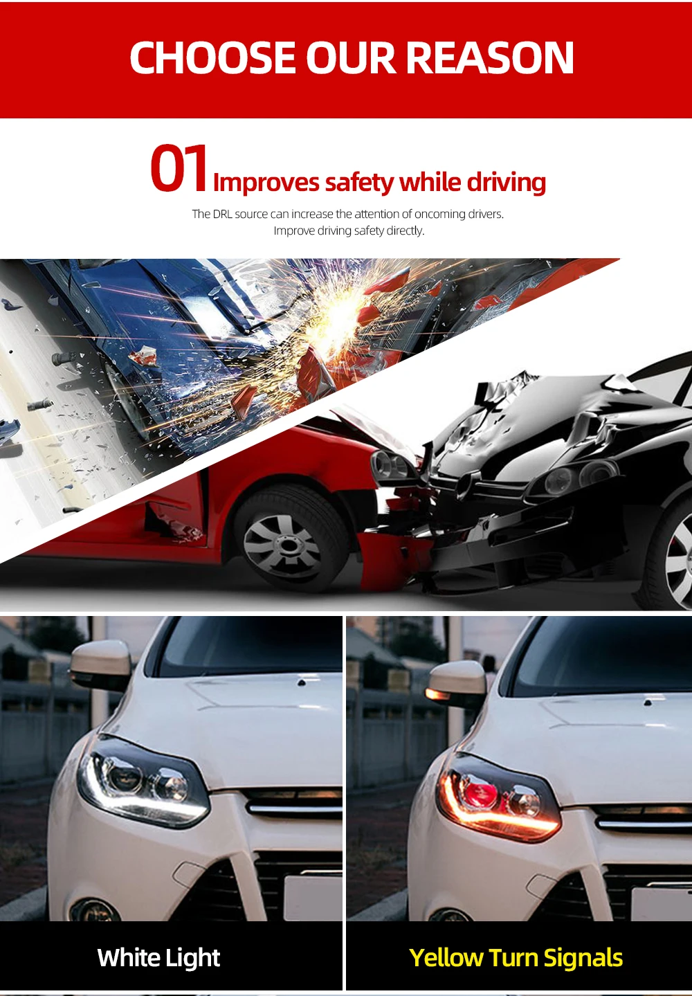 2 шт. светодиодный головной фонарь для Ford Focus 3 фары 2012 2013 Европа светодиодный направляющий свет drl H7 hid Биксеноновые двойные линзы ближнего света