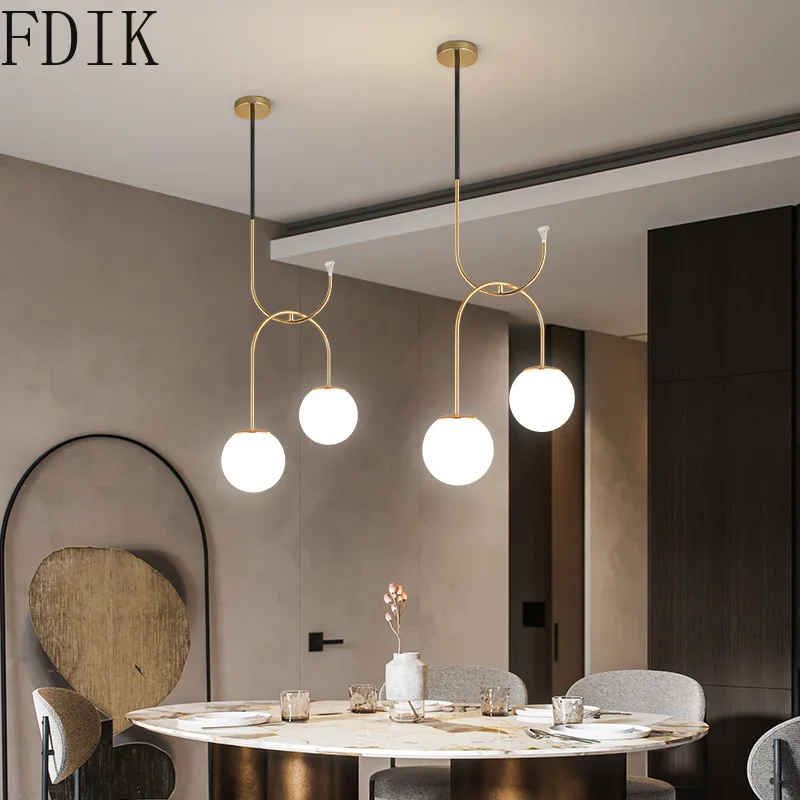 

A Nordic Simple Plant Hanging Light Modern Glass Pendant Lamps for Bedroom Living Room Bar Restaurant Indoor Loft Decor Lighting