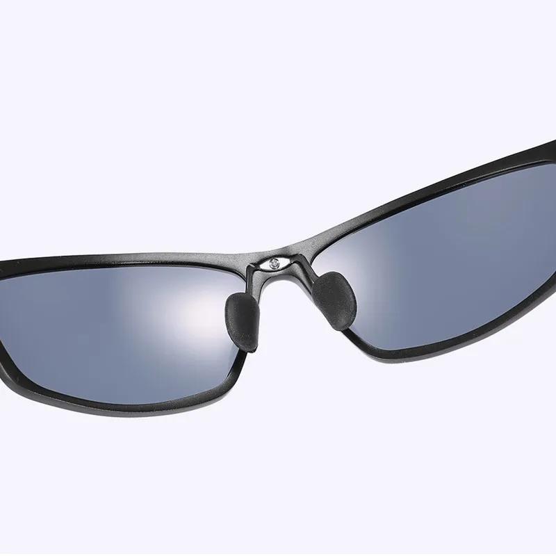 Мужские солнцезащитные очки с поляризацией в оправе из алюминия и магния|Мужские