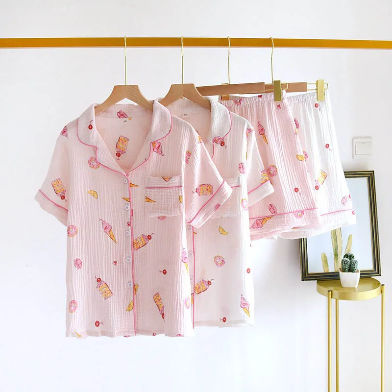 Женский мягкий пижамный комплект из 2 предметов простая Пижама с отложным