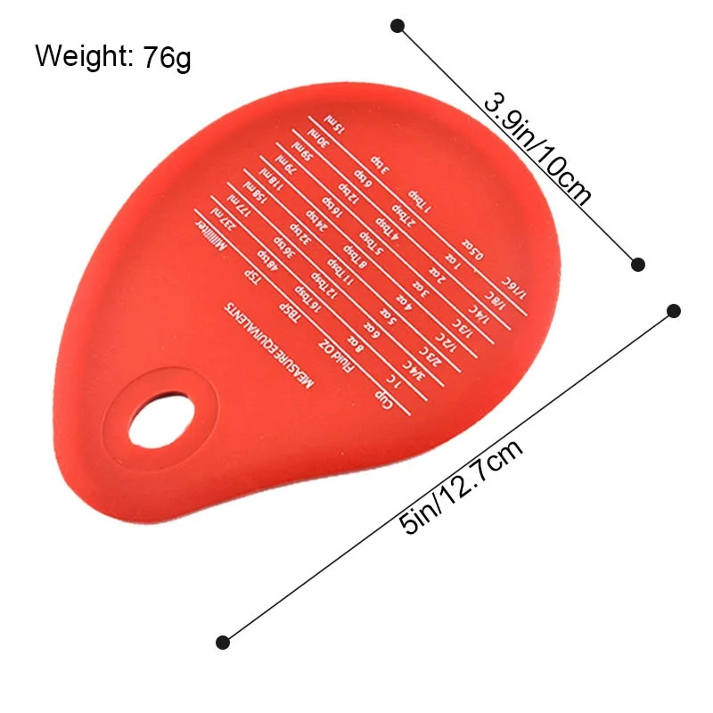 

Kitchen Baking Spatula With Scale Silicone Cream Scraper Butter Scraper Measuring Container Dough Bowl Pot Cake Cutter Tool