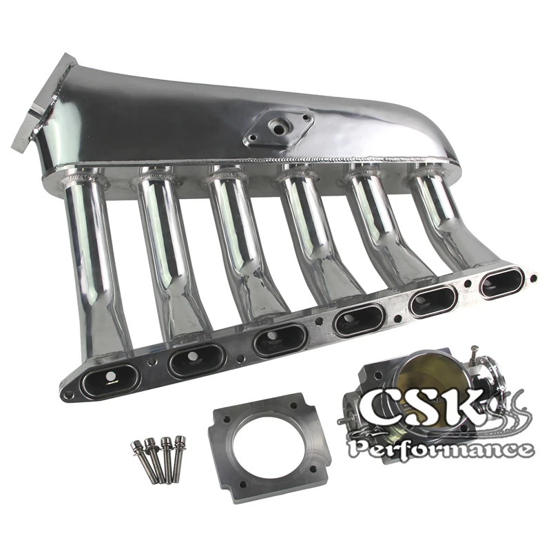 Впускной коллектор пленум + Универсальный VQ35TPS 80 мм корпус дроссельной заслонки