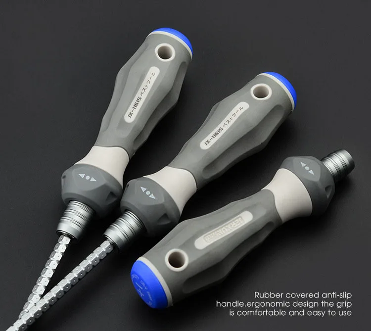 JERXUN H6/6*160 мм двойного назначения настраиваемая отвертка крестообразная Phillips-Трещотка отвертки Магнитная отвертка CR-V отвертка