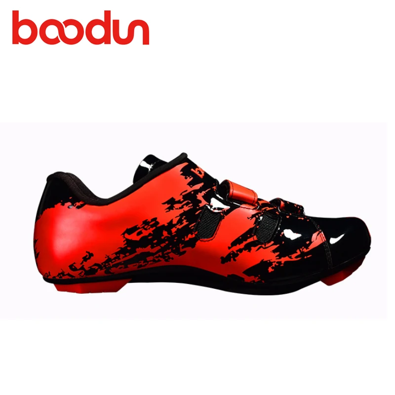 

BOODUN Road Cycling Shoes Men New Professional Bike Bicycle Sneakers Dazzle Ultralight Breathable Self-locking Racing Bicicleta