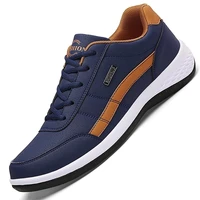 2021 hot sale mens leather casual shoes fashion sneakers men breathable non slip vulcanized walking shoes big size 48