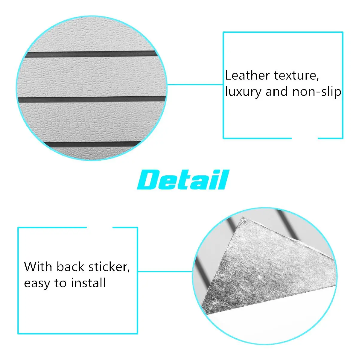 Самоклеящаяся подложка для лодочной палубы из пены EVA Faux Teak размером 2400x900x6 мм с аксессуарами для пола и декором, серый ковер.