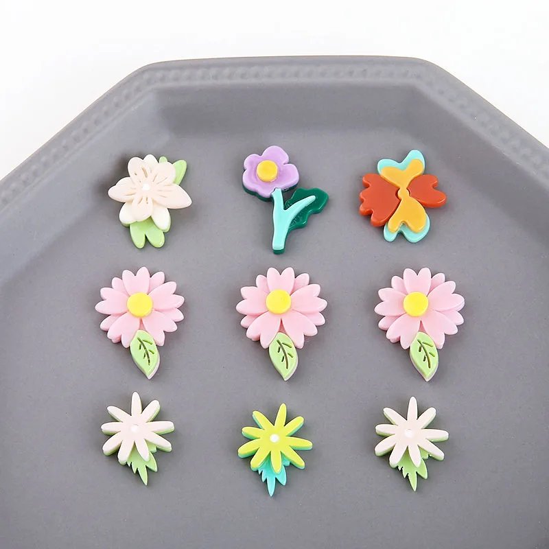 6 шт. детские маленькие серьги с цветами для женщин солнечный цветок пластырь