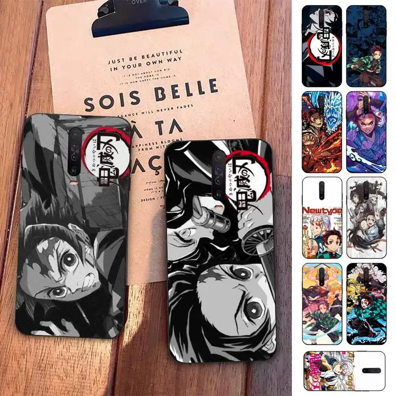

LVTLV Japan Anime Demon Slayer Phone Case for Redmi 5 6 7 8 9 A 5plus K20 4X S2 GO 6 K30 pro