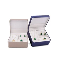 travel earrign necklace organizer box wome gift case jewelry shop earring necklace display box velvet jewelry container